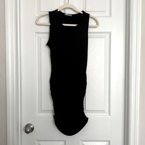 Black casual dress small size.Short and comfy